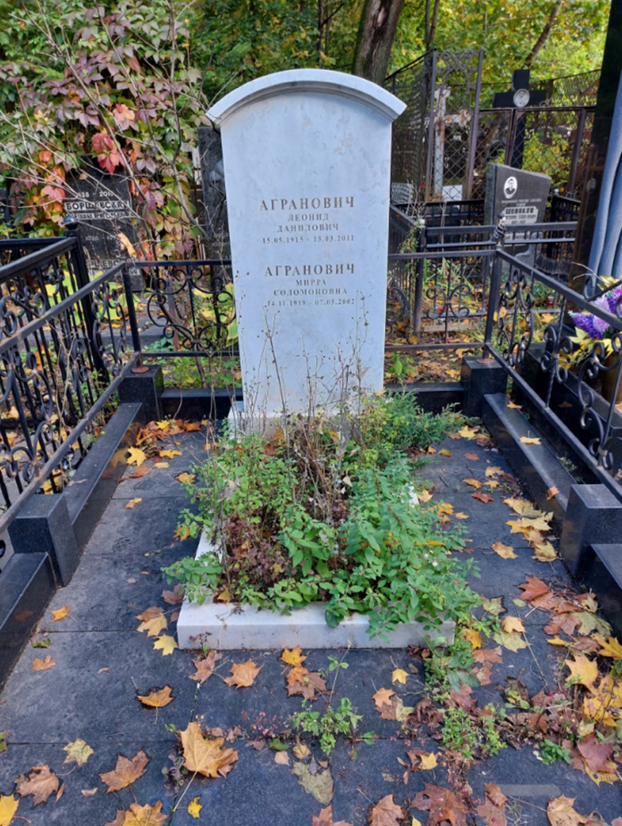 Могила Аграновича Леонида.