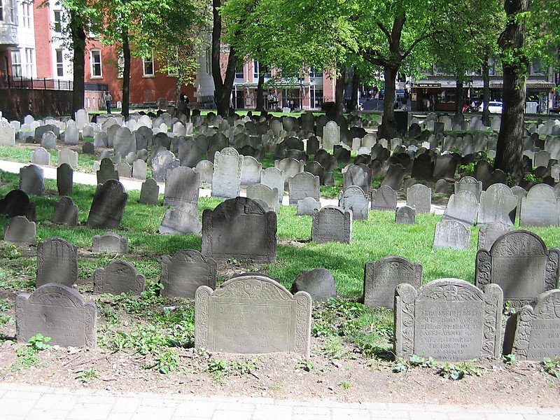 Городское кладбище, Бостон, США.