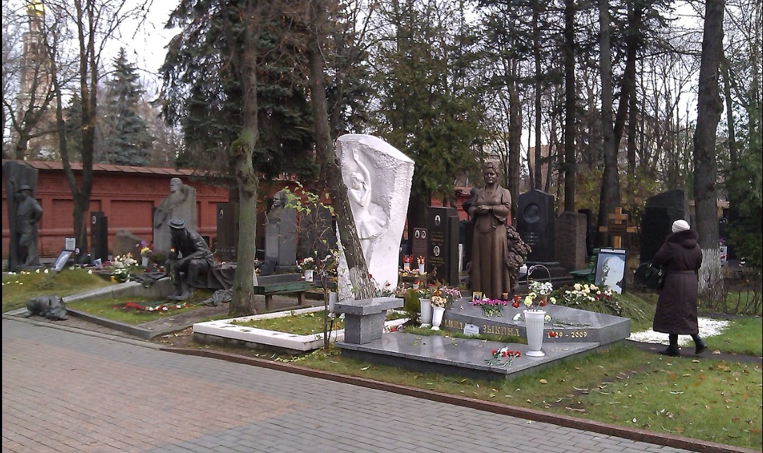 Центральная аллея, Новодевичье кладбище. Москва.