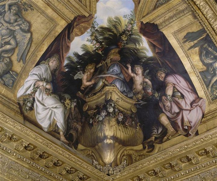 Тит и Береника. Фреска Версальского дворца.