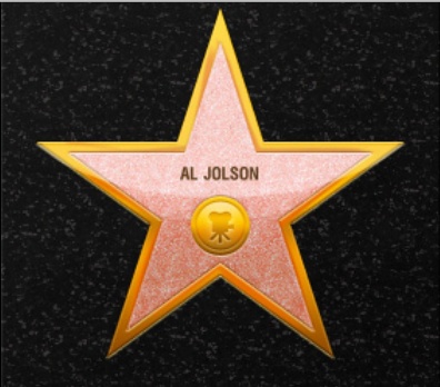 Звезда на Голливудской Аллее славы, посвящённая Джолсону Элу.