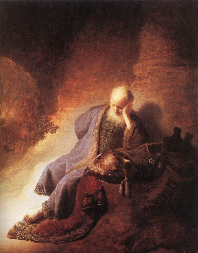 Иеремия, скорбящий о гибели Иерусалима.