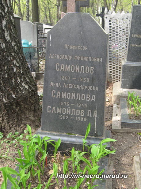Могила Самойлова Александра.