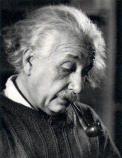 Портрет Альберта Эйнштейна работы Романа Вишняка.
